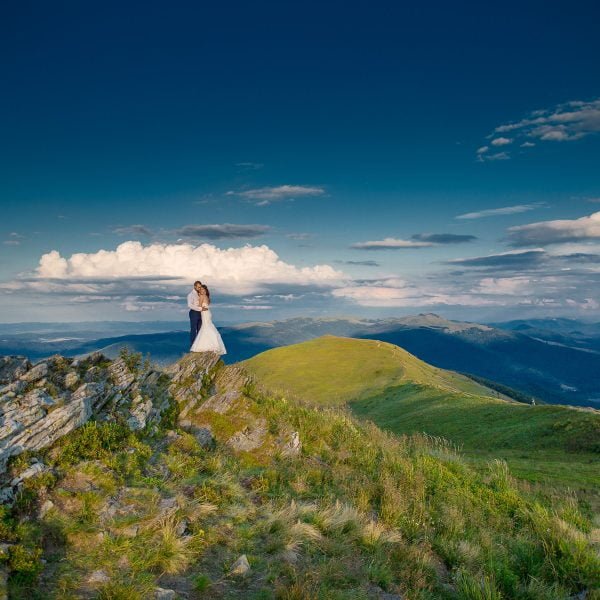 Sesja ślubna w Bieszczadach - górach
